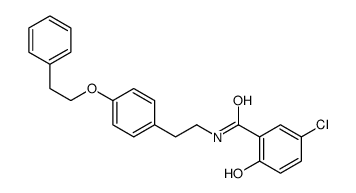 5-chloro-2-hydroxy-N-[2-[4-(2-phenylethoxy)phenyl]ethyl]benzamide Structure