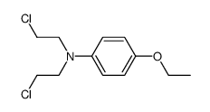 p-N,N-bis(2-chloroethyl)aminophenol ethyl ether结构式