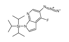 (5-azido-4-fluoropyrrolo[2,3-b]pyridin-1-yl)-tri(propan-2-yl)silane Structure