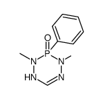 1,2,3,4-tetrahydro-2,4-dimethyl-3-oxide-3-phenyl-1,2,4,5,3-tetraazaphosphorine Structure