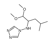 N-(1,1-dimethoxy-4-methylpentan-2-yl)-1,2,4-triazol-4-amine结构式