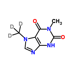 1-Methyl-7-(2H3)methyl-3,7-dihydro-1H-purine-2,6-dione Structure