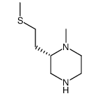 Piperazine, 1-methyl-2-[2-(methylthio)ethyl]-, (2S)- (9CI)结构式