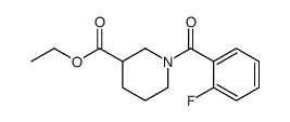 ethyl 1-(2-fluorobenzoyl)piperidine-3-carboxylate结构式