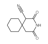 2,4-dioxo-3-azaspiro[5.5]undecane-1-carbonitrile结构式