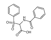 2-benzamido-2-(phenylsulfonyl)acetic acid Structure