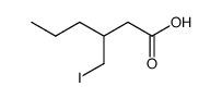 3-(iodomethyl)hexanoic acid Structure