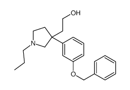 2-[3-(3-phenylmethoxyphenyl)-1-propylpyrrolidin-3-yl]ethanol结构式