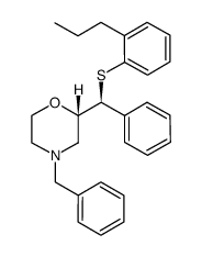 (S)-phenyl[(2S)-4-(phenylmethyl)morpholin-2-yl]methyl-2-propylphenyl sulfide结构式