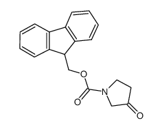 1-N-Fmoc-3-吡咯烷酮结构式