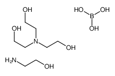 2-aminoethanol,2-[bis(2-hydroxyethyl)amino]ethanol,boric acid结构式