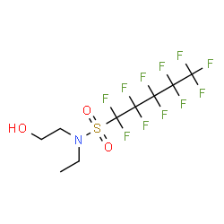 N-ethyl-1,1,2,2,3,3,4,4,5,5,5-undecafluoro-N-(2-hydroxyethyl)pentane-1-sulphonamide Structure