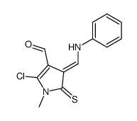 4-anilinomethylene-2-chloro-1-methyl-5-thioxo-4,5-dihydro-pyrrole-3-carbaldehyde结构式
