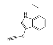Thiocyanic acid, 7-ethyl-1H-indol-3-yl ester (9CI)结构式