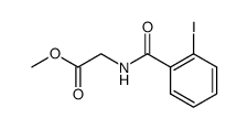 N-(methoxycarbonylmethyl)-2-iodobenzamide结构式