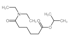 Hexanoic acid,6-(diethylamino)-6-oxo-, 1-methylethyl ester structure