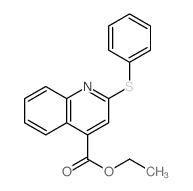 ethyl 2-phenylsulfanylquinoline-4-carboxylate Structure