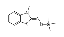 3-methyl-3H-benzothiazol-2-one O-trimethylsilanyl-oxime结构式