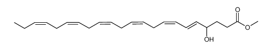 methyl (5E,7Z,10Z,13Z,16Z,19Z)-4-hydroxydocosa-5,7,10,13,16,19-hexaenoate结构式