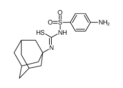 1-(1-adamantyl)-3-(4-aminophenyl)sulfonylthiourea结构式