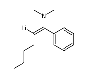 (E)-(1-(dimethylamino)-1-phenylhex-1-en-2-yl)lithium Structure