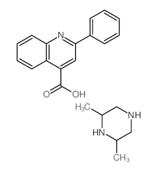 2,6-dimethylpiperazine; 2-phenylquinoline-4-carboxylic acid Structure