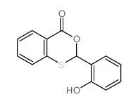 9-(2-hydroxyphenyl)-8-oxa-10-thiabicyclo[4.4.0]deca-1,3,5-trien-7-one结构式