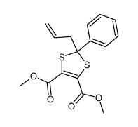 2-Phenyl-2-allyl-4,5-dimethoxycarbonyl-1,3-dithiolen结构式