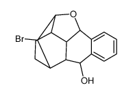 11-bromo-2a,2a1,3,4,5,5a,6,10b-octahydro-2H-2,5-methanoanthra[9,1-bc]furan-6-ol结构式