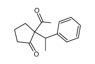 2-ACETYL-2-(1-PHENYLETHYL)CYCLOPENTANONE结构式