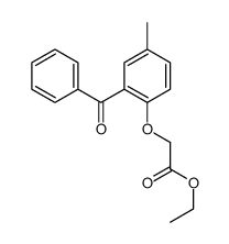 2-Benzoyl-4-methylphenyloxyacetic acid ethyl ester结构式