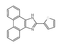 2-thiophen-2-yl-1H-phenanthro[9,10-d]imidazole结构式