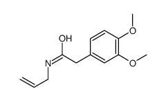 N-Allyl-2-(3,4-dimethoxyphenyl)acetamide Structure