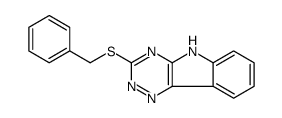 3-(PHENYLMETHYLTHIO)-1,2,4-TRIAZINO[5,6-B]INDOLE结构式