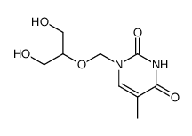 1-[(1',3'-dihydroxy-2'-propoxy)methyl]-5-methyluracil Structure