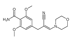 4-(2-cyano-3-morpholinoallyl)-2,6-dimethoxybenzamide Structure