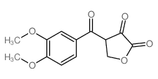 4-(3,4-Dimethoxybenzoyl)dihydro-2,3-furandione structure