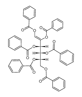 1,2,3,4,5,6-hexa-O-benzoyl-L-xylo-hex-1-enitol结构式