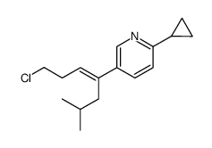 2-cyclopropyl-5-(4-chloro-1-isobutyl-1-butenyl)-pyridine结构式