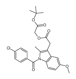 ACEMETACINTERT-BUTYLESTER Structure