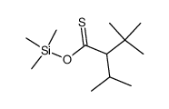 3,3-dimethyl-2-isopropyl(thiobutanoic) acid O-trimethylsilyl ester Structure