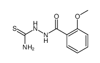 2-(2-METHOXYBENZOYL)HYDRAZINECARBOTHIOAMIDE Structure