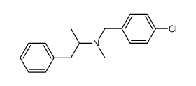 (4-Chloro-benzyl)-methyl-(1-methyl-2-phenyl-ethyl)-amine结构式