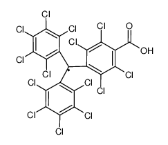 (tetradecachloro-4-carboxytriphenyl)methyl radical Structure