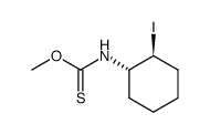 O-methyl-N-(trans-2-iodocyclohexyl)thiocarbamate结构式