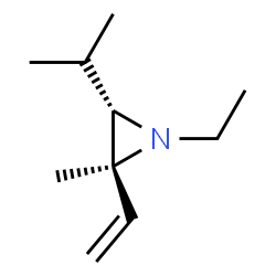 Aziridine, 2-ethenyl-1-ethyl-2-methyl-3-(1-methylethyl)-, trans- (9CI) structure