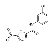 2-Furancarboxamide,N-(3-hydroxyphenyl)-5-nitro-(9CI) structure