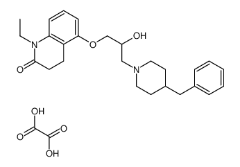 5-[3-(4-benzyl-1-piperidyl)-2-hydroxy-propoxy]-1-ethyl-3,4-dihydroquin olin-2-one, oxalic acid picture