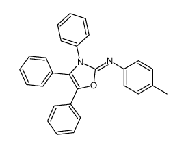 N-(4-methylphenyl)-3,4,5-triphenyl-1,3-oxazol-2-imine结构式