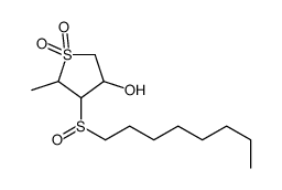 5-methyl-4-octylsulfinyl-1,1-dioxothiolan-3-ol Structure